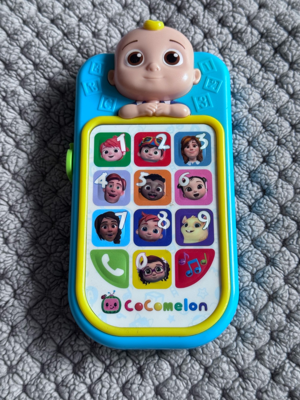 Cocomelon Kids Toy Phone in Blue and Yellow